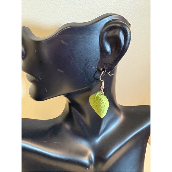 Leaf Statement Earrings - Picture 1 of 3